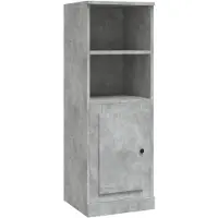 vidaXL Hoge kast 36x35,5x103,5 cm bewerkt hout betongrijs