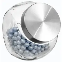 Secret De Gourmet 3x stuks snoeppotten/voorraadpotten 1,5L glas met RVS deksel - Voorraadpot