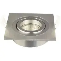 Nova Luxe Inbouwspot vierkant draai- kantelbaar diameter 92mm voor 50mm lamp Aluminium