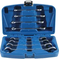 Bgs Spanner, Ratelring steeksleutelset SW 8 - 19 mm 8 stuks. (19 mm, 12 mm, 14 mm, 16 mm, 10 mm, 18 mm, 17 mm, 11 mm, 15 mm, 8 mm, 9 mm, 13 mm)
