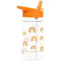 A Little Lovely Company Trinkflasche m. Strohhalme - 450 ml - Or - - One Size - Trinkflaschen