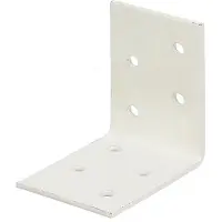 Alberts 846497 hoekverbinder | verzinkt, witte kunststof coating | 50 x 50 x 40 mm | set van 50