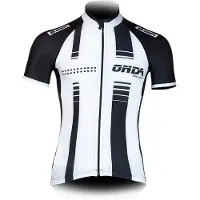 Onda Fietsshirt korte mouw heren Zwart Wit - FAVP Minho - S