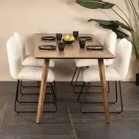 Giga Meubel Eettafel Oslo Mangohout Naturel 200cm