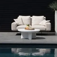 Giga Meubel Loungetafel Miso Rond Wit Ø90cm
