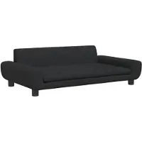 vidaXL Hondenmand 100x54x33 cm fluweel zwart