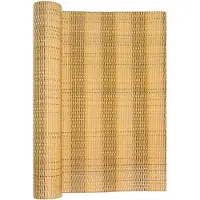 vidaXL Balkonscherm 600x100 cm poly rattan lichtbruin