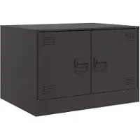 vidaXL Salontafel 67x50x44 cm staal zwart