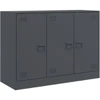vidaXL Dressoir 99x39x73 cm staal antracietkleurig