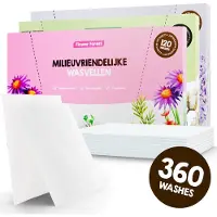 Mr. Green Mind Proefpakket Wasstrips ECO 360 Wasbeurten in 3 Geuren Milieuvriendelijke Wasmiddeldoekjes Wasvellen Wasmiddel Voordeelverpakking incl. wasverzachter wasdoekje