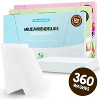 Mr. Green Mind Proefpakket Wasstrips ECO 360 Wasbeurten in 3 Geuren Milieuvriendelijke Wasmiddeldoekjes Wasvellen Wasmiddel Voordeelverpakking incl. wasverzachter wasdoekje