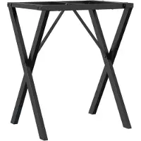 vidaXL Eettafelpoten X-frame 60x50x73 cm staal