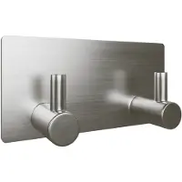 EAVY - Zelfklevende handdoekhaakjes RVS - handdoekhouder - wandhaak - plakhaak - Zilver