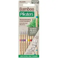 Piksters Bamboe Rechte Ragers - Gemengd - Maat 00-6 | 8 stuks