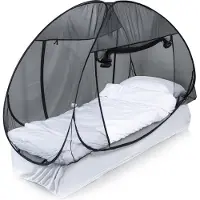 Deconet Klamboetent Pop Up I Black 200 x 100 x 120 cm