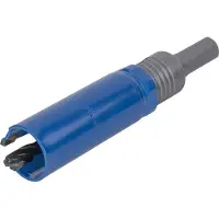 Wolfcraft 3874000 1 Trépan Traversant Multimatériaux Ct Ø 25 Mm, Queue 6 Pans, Prêt à L'emploi avec Foret Centreur Ct Ø 8 Mm