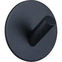 EAVY Handdoekhaakjes Zelfklevend Zwart - 1x Zelfklevende Haakjes - Handdoekhouder - Plakhaakjes - Wandhaak