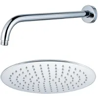FortiFura Calvi Hoofddouche - 25cm - rond - wandarm 35cm - chroom SW720552/SW720559
