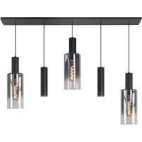 Highlight Hanglamp Perugia Zwart 3x E27 2x Gu10