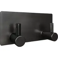 EAVY - Zelfklevende handdoekhouder - Gunmetal - RVS