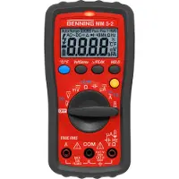 Benning BENNI Digitale multimeter TRMS MM5-2 met meetbereiken voor microampère (µA), modelnummer 044071