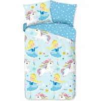 Good Morning kinderdekbedovertrek Unicorn prinses - flanel