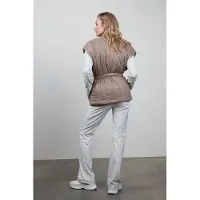 DIDI Sleeveless Kimono Romy Beige / Brown Maat: 38-40 | Gilets Outlet | Dames | Bruin