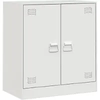 vidaXL Dressoir 67x39x73 cm staal wit