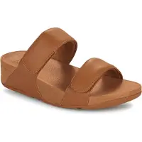 FitFlop Sandalen met sleehak Lulu Adjustable Leather Slides dames 42