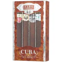 Cuba - Classic Gift Set Gold EDT 35 ml, Orange EDT 35 ml, Red EDT 35 ml, Blue EDT 35 ml - Eau De Toilette - 140ML