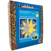 Ministeck mozaïek Glow in the Dark zon, maan en sterren XXL box 3700 stuks.
