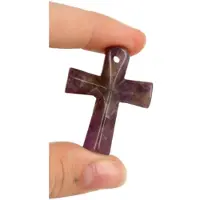 Spiru Hanger van Amethist met Ankh Teken