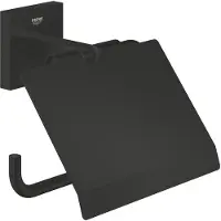 GROHE Start Cube toiletrolhouder - Met deksel - Matte Black