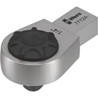 Wera 7772 A insteekratel, omschakelbaar, 9 x 12 mm, 1/4" - 1 stuk(s) - 05078635001