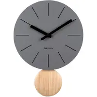 Karlsson Wandklok Arlo Pendulum - Grijs - Ø30cm - Wandklok Scandinavisch