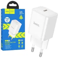 Hoco - Snellader met USB-C aansluiting, geschikt voor iPhone 15, , iPad, Samsung Galaxy en anderen