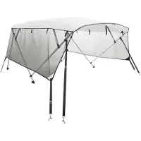 vidaXL Biminitop 3 bogen met mesh zijwanden 183x(185-198)x137 cm