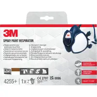 3M ademhalingstoestel 4255+, beschermingsklasse A2P3, geïntegreerde filters, verpakking per 1 stuk