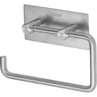 Tiger Toiletrolhouder Square Zonder Klep RVS