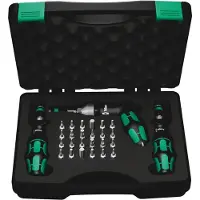 Wera 05350451001 27-delige 7445/46/47 Kraftform Draaimomentschroevendraaierset In Koffer - 2,5-55,0 In. Lbs - 1/4"