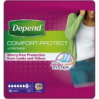 Depend 6x Pants Voor Vrouwen Normal S-m 10 Stuks