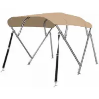 Sunmaster Biminitop | RVS 4-boogs | Breedte 155 <> 169 cm - Hoogte 137 cm
