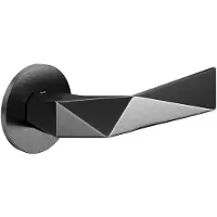 DnD | Deurkruk | LUXURY RR FI | Gun Metal PVD | Rond Rozet