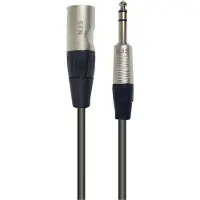 NJS/Rean Professional XLR (m) - 6,35mm Jack mono (m) kabel | 3 meter