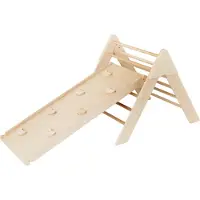 Luna Toys Naturel Houten Klimrek met Glijbaan LU-36950