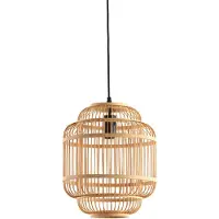 Luqaza Hanglamp Jeppe - Bamboe - 30x30x36cm