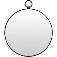 Luqaza Spiegel Disa - Zwart - Ø40cm