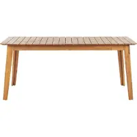 Beliani FORNELLI - Tuintafel-Lichte houtkleur-Acaciahout