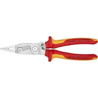 Knipex 13 96 200 SB VDE Multifunctionele installatietang met openingsveer 200mm