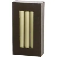 Rustik Lys Stearine dinerkaarsen 'Classic' Set van 10, Eucalyptus